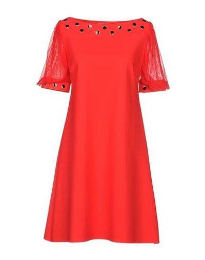 Shop Chiara Boni La Petite Robe Short Dresses In Red