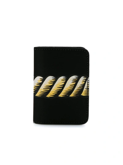 Shop À La Garçonne Rope Print Wallet In Black