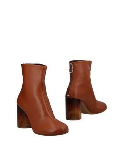 Shop Maison Margiela Ankle Boot In Brown