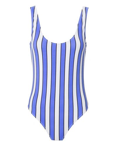 Shop Caroline Constas Artisi Striped One Piece Swimsuit