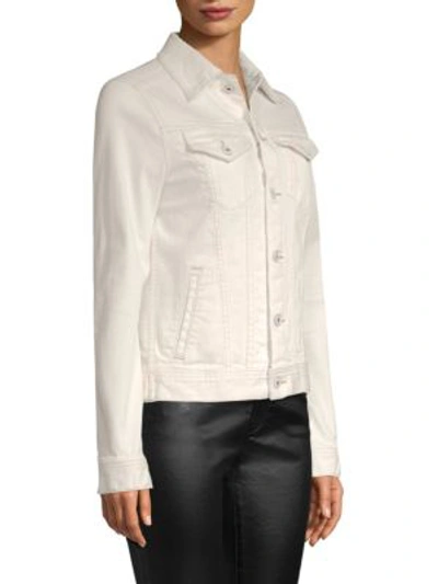 Shop Ag Mya Denim Jacket In 1 Year Neutral White