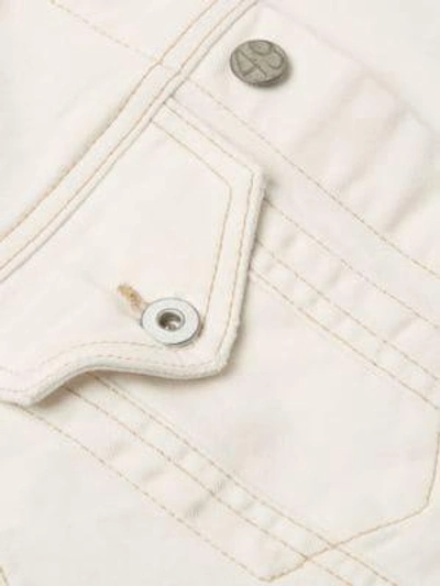 Shop Ag Mya Denim Jacket In 1 Year Neutral White