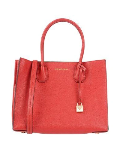 Shop Michael Michael Kors Handbags In Red