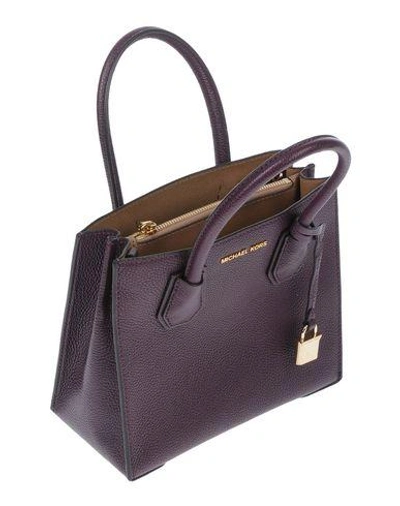 Shop Michael Michael Kors Handbag In Dark Purple
