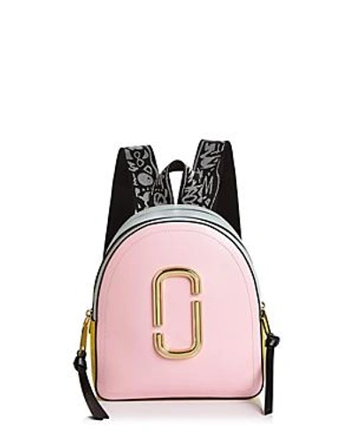 Shop Marc Jacobs Pack Shot Mini Backpack In Black/baby Pink Multi/gold