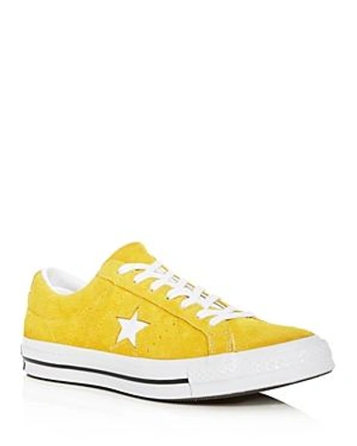 Shop Converse Men's One Star Mineral Suede Lace Up Sneakers In Yellow