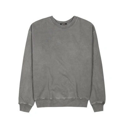 Shop Yeezy Army Green Faded Cotton Sweatshirt In Grey