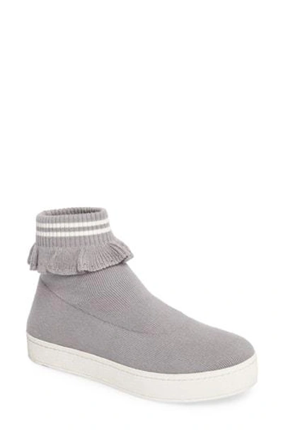 Shop Opening Ceremony Bobby Sock Knit Sneaker In Heather Grey