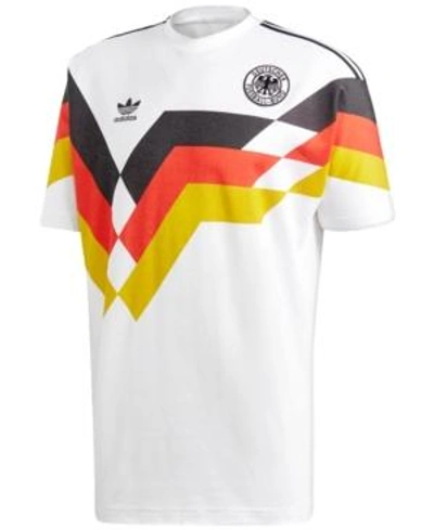 Shop Adidas Originals Adidas Men's Germany Replica Soccer T-shirt In White