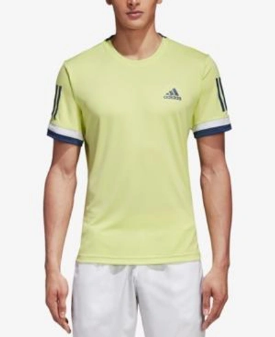Shop Adidas Originals Adidas Men's Club Climacool Tennis Shirt In Frozen Yellow