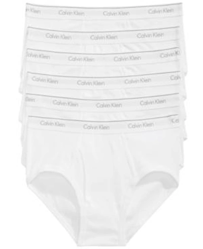 Shop Calvin Klein Men's 6-pack Cotton Briefs Underwear In White