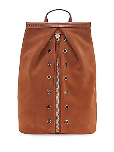 Shop Vince Camuto Cab Leather Backpack In Cocoa Bean