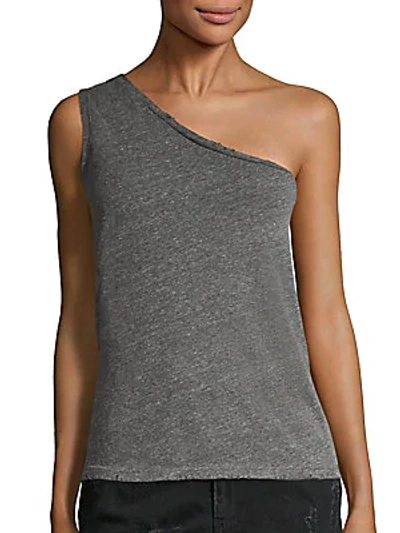 Shop Rta Adele One-shoulder Tank Top In Dust