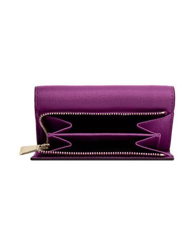 Shop Furla Wallet In Purple