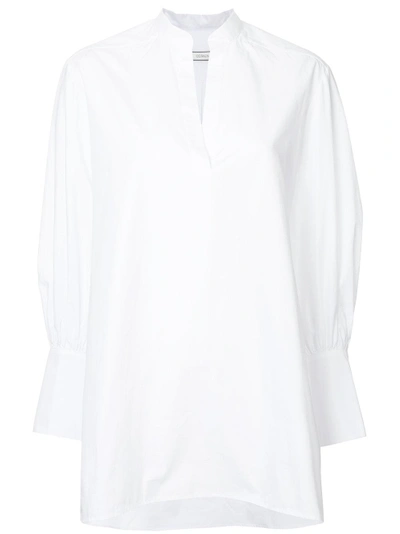 Shop Co-mun Oversized Blouse - White