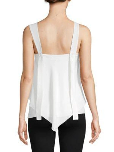 Shop Derek Lam 10 Crosby Tiered Hi-lo Camisole In Black