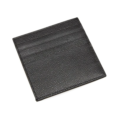 Shop Thom Browne Double Sided Stripe Card Holder In Black