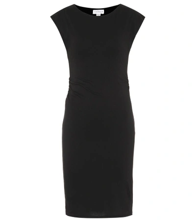 Shop Velvet Vittoria Stretch-cotton Dress In Black