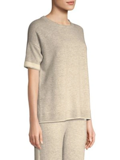 Shop Escada Sport Sostra Wool & Cashmere T-shirt In Grey