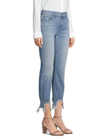 Shop 7 For All Mankind Roxanne Ankle Cigarette Skinny Jeans In Light Gallery Row