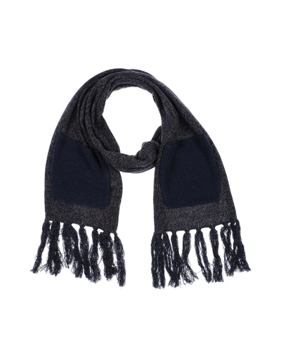 Shop Le Tricot Perugia Scarves In Dark Blue