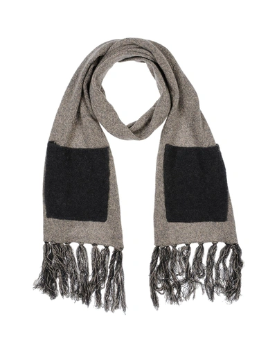 Shop Le Tricot Perugia Scarves In Grey