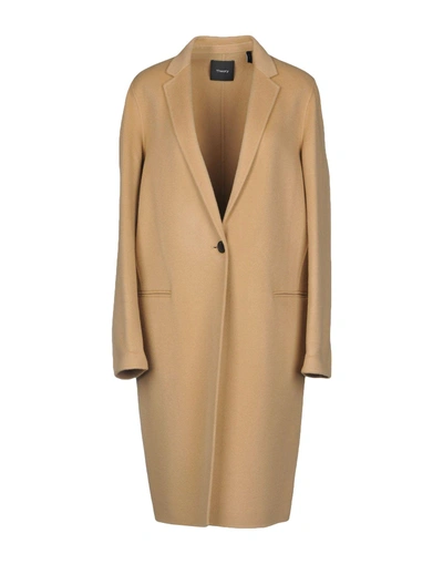 Shop Theory Coat In Sand
