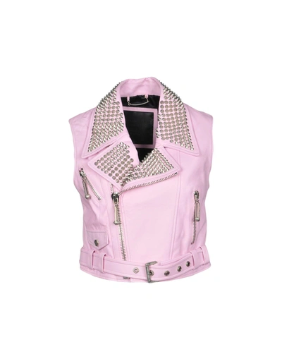 Shop Philipp Plein Jackets In Pink