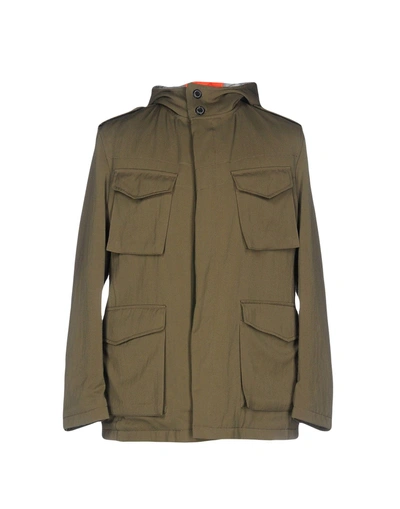Shop Wooster + Lardini Jacket In Military Green