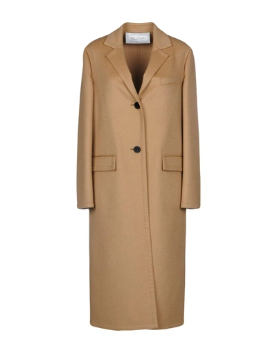 Shop Valentino Full-length Jacket In Sand