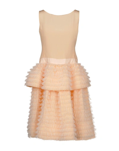 Shop Moschino Knee-length Dress In Apricot