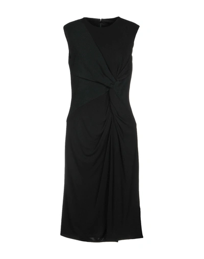 Shop Versace Knee-length Dress In Black