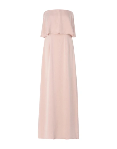 Shop Adorée Long Dress In Pale Pink