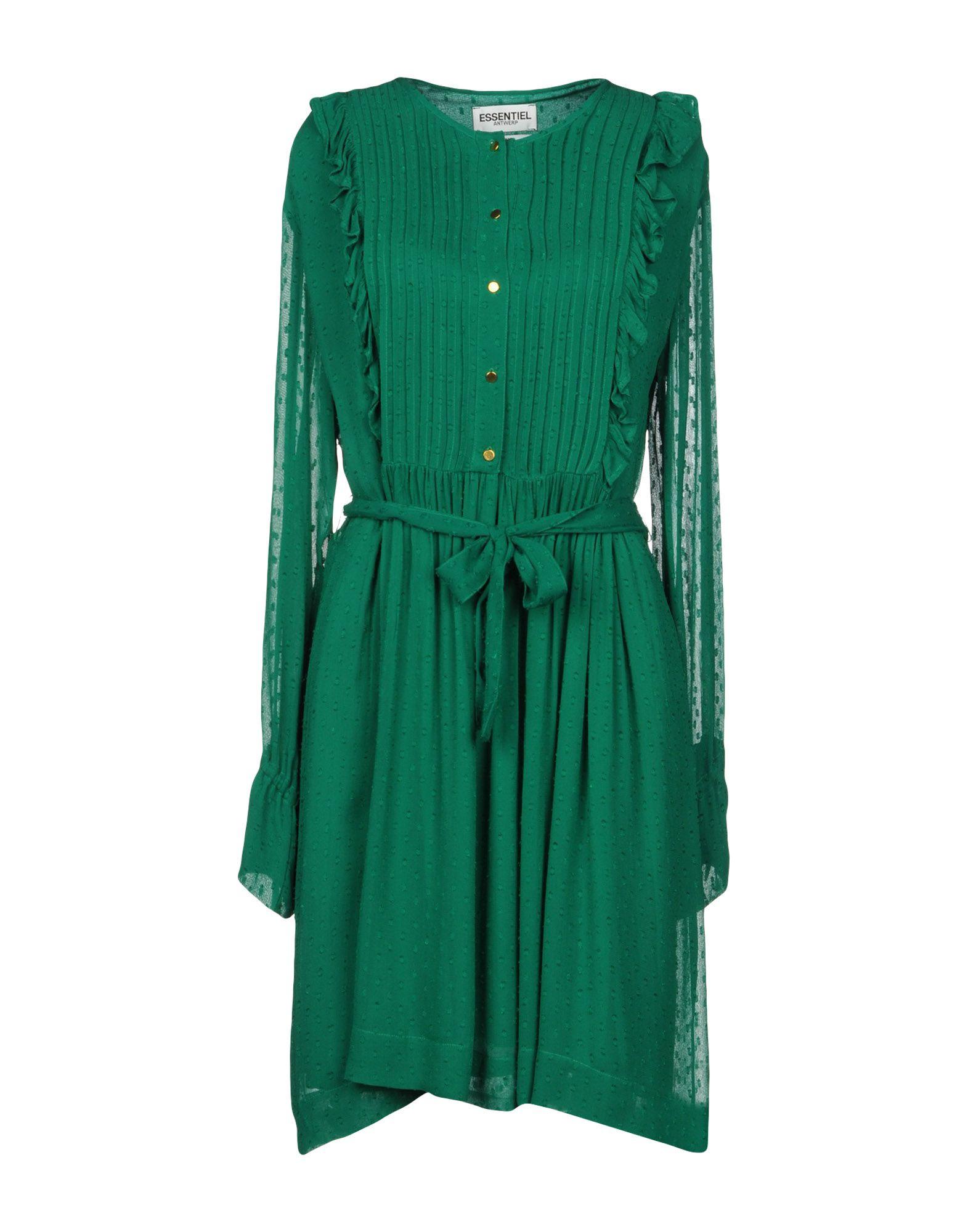 emerald green shirt dress