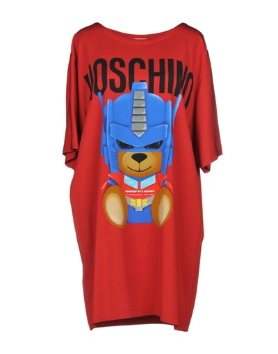 Shop Moschino Short Dress In Red
