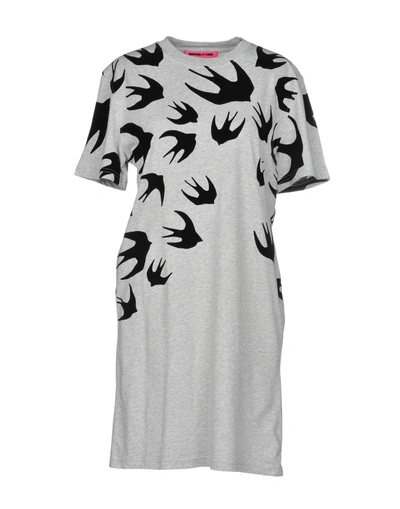 Shop Mcq By Alexander Mcqueen Short Dress In Light Grey