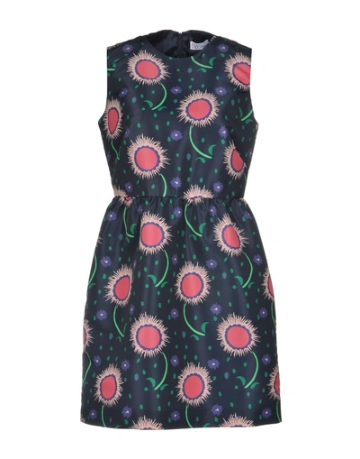 Red Valentino Short Dress In Dark Blue