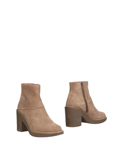 Shop Jil Sander Ankle Boot In Beige