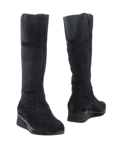 Shop Alberto Guardiani Boots In Dark Blue