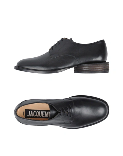 Shop Jacquemus Laced Shoes In Black