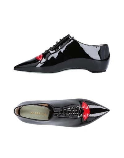 Shop Giannico Laced Shoes In Black