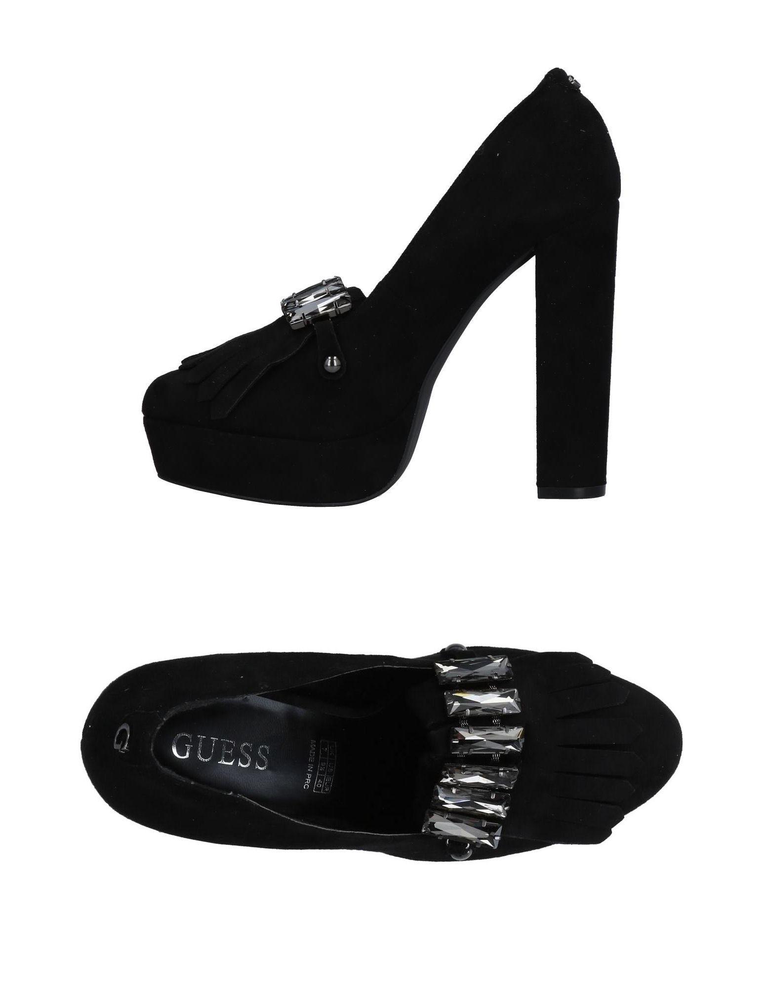 black guess loafers