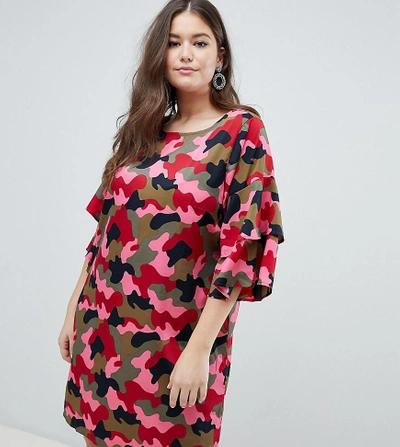 Shop Junarose Camo Print Dress - Multi