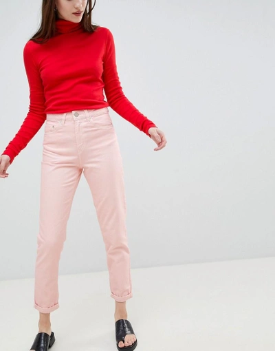 Shop Waven Elsa Pink Mom Jeans - Pink