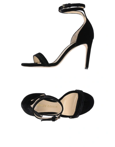 Shop Chloe Gosselin Sandals In Black