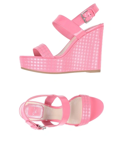 Shop Dior Sandals In Pink