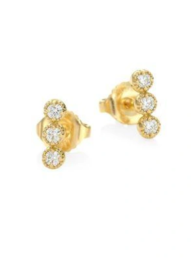 Shop Hearts On Fire Liliana 18k Yellow Gold & Diamond Earrings