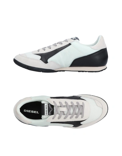 Shop Diesel Sneakers In Light Grey