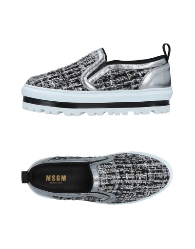 Shop Msgm Trainers In Grey