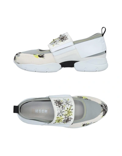 Shop Msgm Sneakers In Ivory